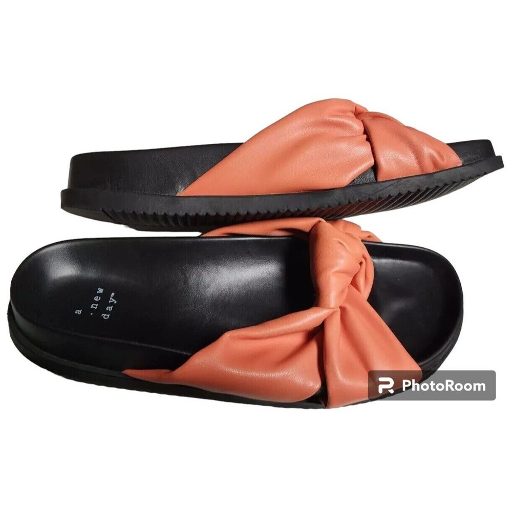 A New Day Kaylin Sandals Size 8 Orange